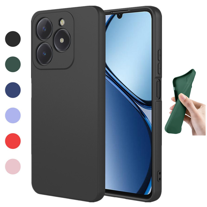 Realme C67 - Coque en Silicone liquide Flexible pour