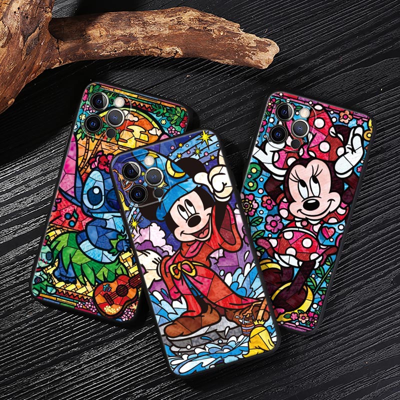 Apple Iphone 15 - Coque Disney Minnie Mickey Peinture Teintée