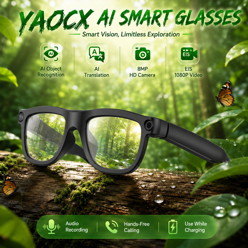 Smart Glasses Lens - Lunettes intelligentes IA, traduction IA, appels