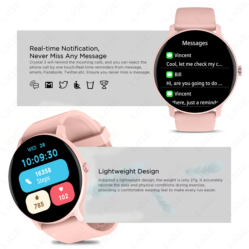 Montre connectée 2026 pour fem - Breath Rate Monitor avis et prix