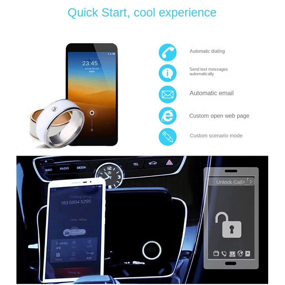 Bague Intelligente NFC en Acie - Smart Ring Nfc Pay avis et prix